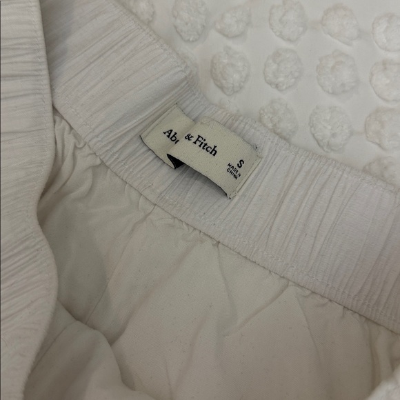 Abercrombie & Fitch High Rise Linen Blend Pull On Shorts Pockets Size Small - Picture 6 of 10
